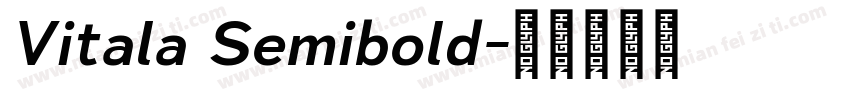 Vitala Semibold字体转换